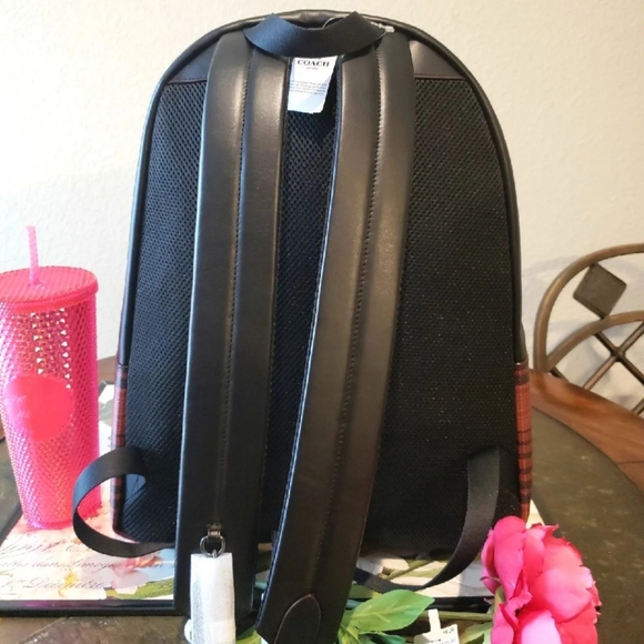 CHARLES BACKPACK WITH TWILL PLAID PRINT - Picture 5 of 7